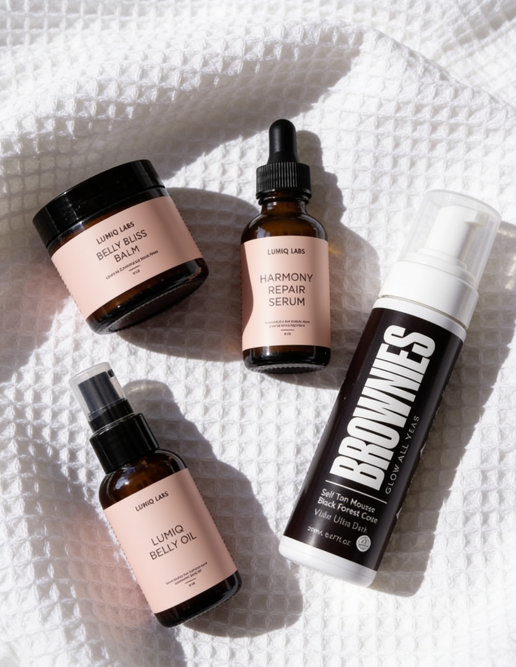 The Total Smooth Set - Mousse + Balm + Oil + Plumping Serum